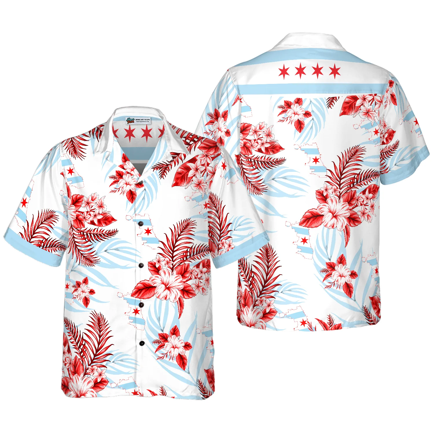 Chicago Proud Hawaiian Shirt Aloha Shirt For Men and Women