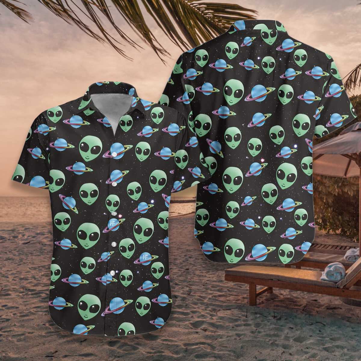 Alien Planet Hawaiian Shirt Aloha Shirt For Men and Women