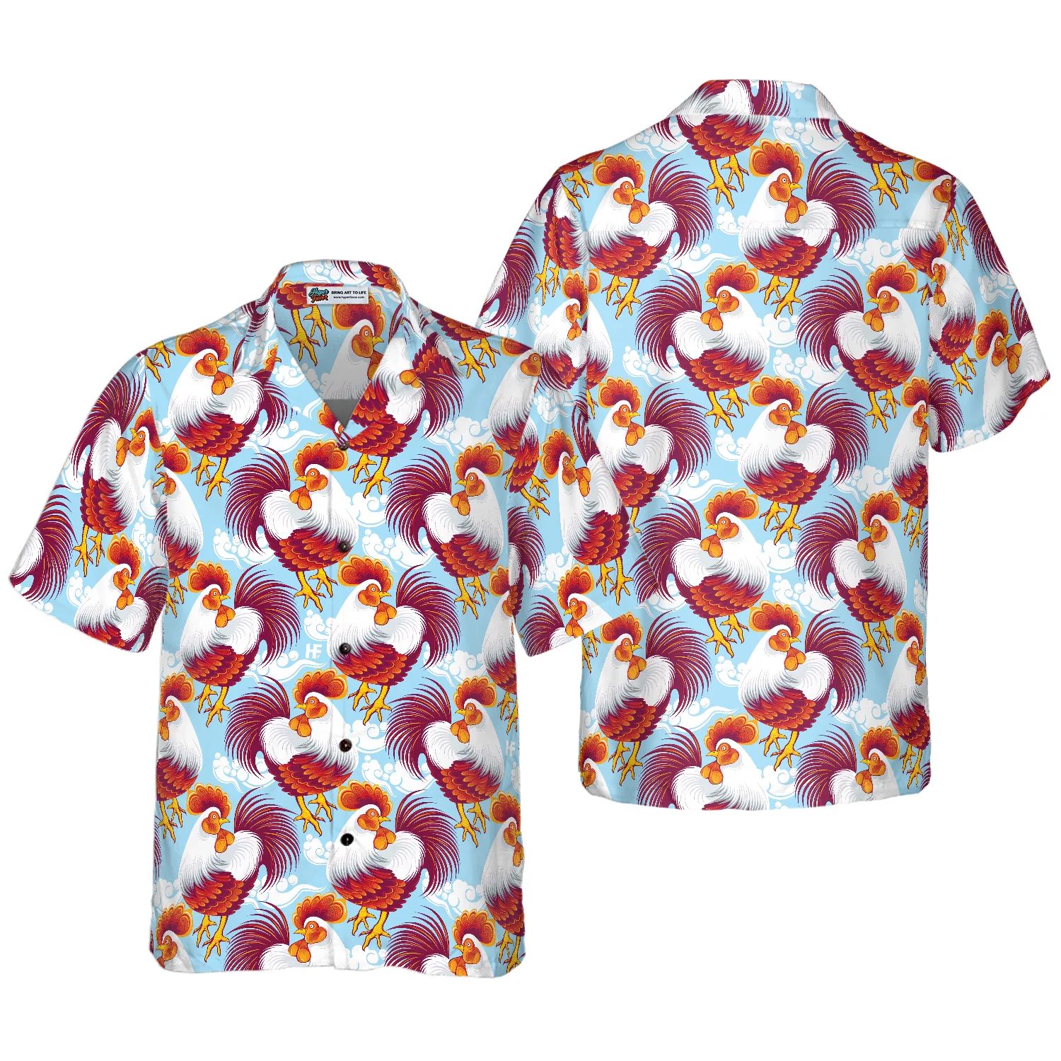 Beautiful Chickens Hawaiian Shirt Aloha Shirt For Men and Women