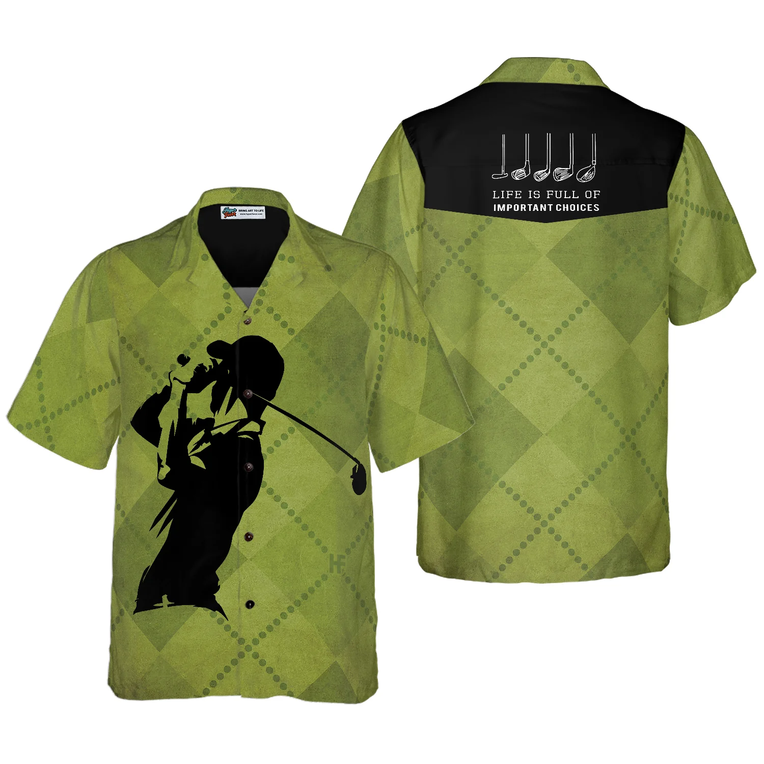 Golf Clubs Life Is Full Of Important Choices Hawaiian Shirt Aloha Shirt For Men and Women