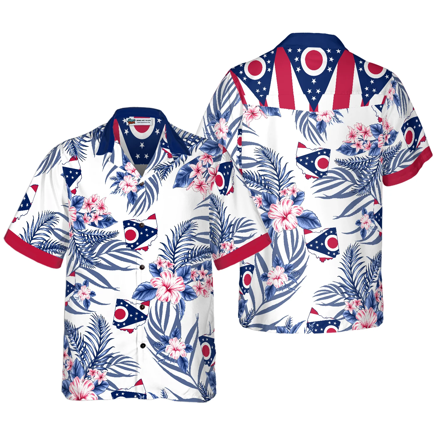 Ohio Proud Hawaiian Shirt Aloha Shirt For Men and Women