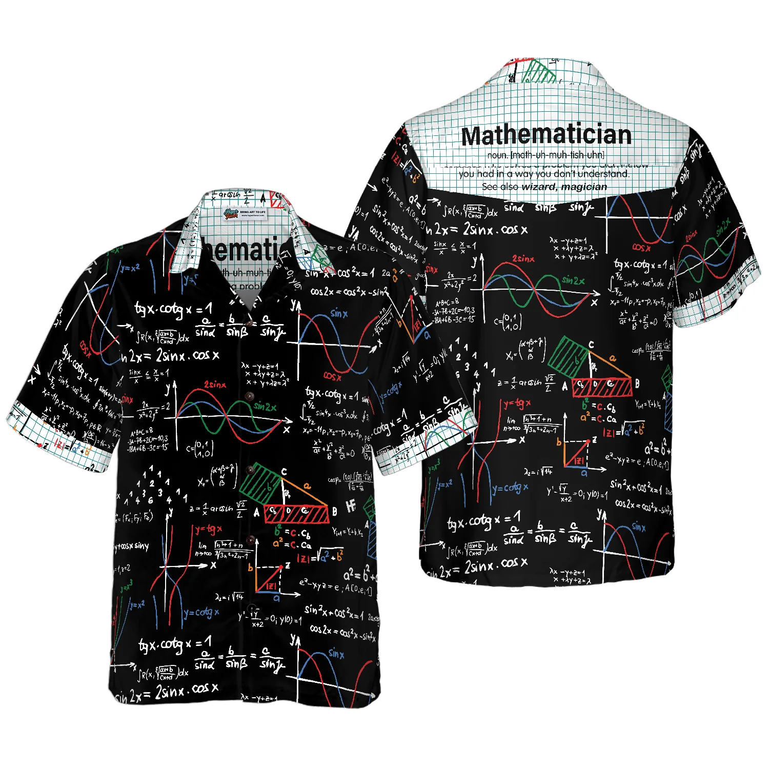 Mathematician Hawaiian Shirt Aloha Shirt For Men and Women