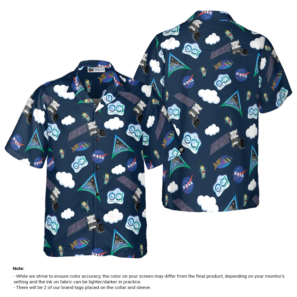 Pace Logo Dark Blue Hawaiian Shirt Aloha Shirt For Men and Women