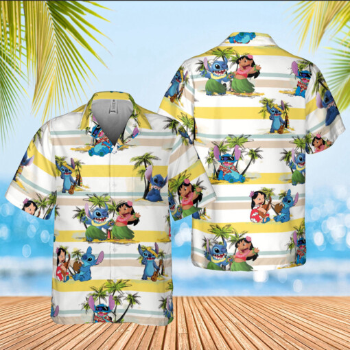 Lilo And Stitch Disneyland Trip Hawaiian Shirt Summer Aloha Shirt For Men Women