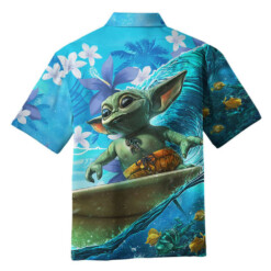 Baby Yoda Surfing Hawaiian Shirt Summer Aloha Shirt For Men Women - Dream Art Europa