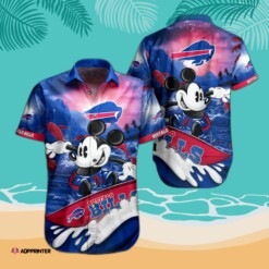 Buffalo Bills Hawaiian Shirt Mickey Blue Tropical Summer Aloha Shirt For Men Women