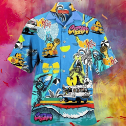 Camping Summer Summer Aloha Shirt For Men Women Wu-Tang Clan Hawaiian Shirt