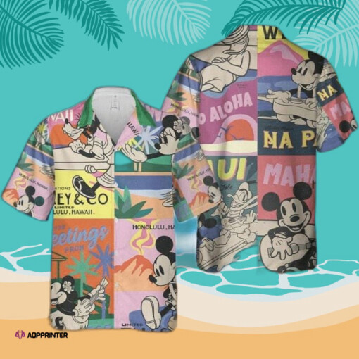 Cartoon Imagine Mickey Mouse Hot Summer 3D Hawaiian Shirt