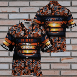 Chicago Bears NFLHawaiian Shirt Floral Pattern Sports EnthusiaStar Trek Summer Aloha Shirt For Men Women - Dream Art Europa