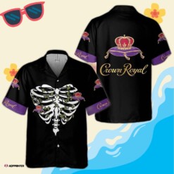 Crown Royal CheStar Trek Bone Hawaiian Shirt