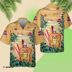 Crown Royal Surfing Tropical ForeStar Trek Hawaiian Shirt