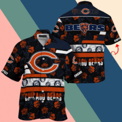 Custom Name Chicago Bears NFL-Super Hawaiian Shirt Summer Aloha Shirt For Men Women - Dream Art Europa