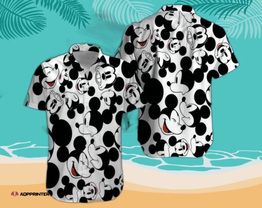 Disney Mickey Mouse Floral Aloha Hawaiian Shirt Cartoon Icon 02 Summer Aloha Shirt For Men Women