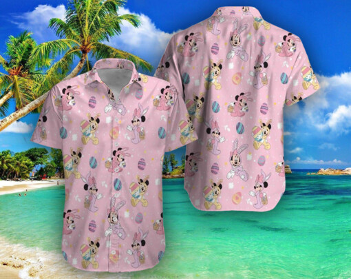 Pink Disney Crew Hawaii Beach Shirt Summer Vacation Hawaiian Shirt