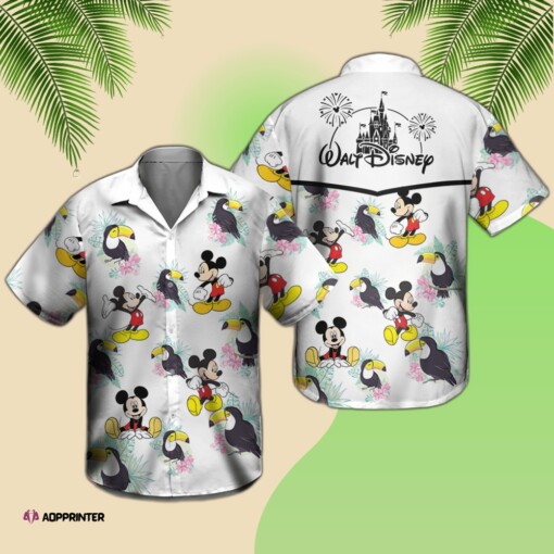 Disney Mickey Mouse Hawaiian Shirt Summer Beach Trip Family Hawaiian Shirt