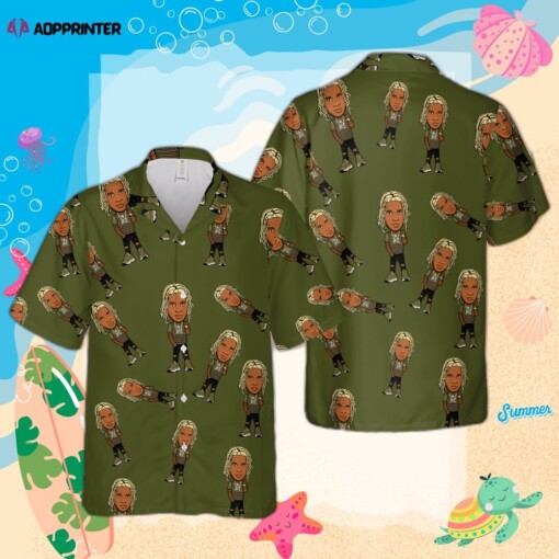 Lil Durk Cartoon Image Hawaiian Shirt