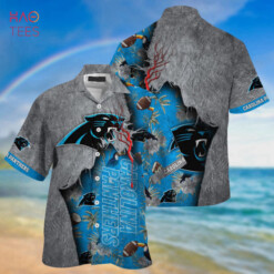 Metal Style Carolina Panthers NFL God Hawaiian Shirt Hot Summer Aloha Shirt For Men Women