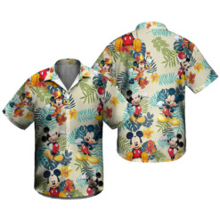 Mickey Aloha 3D All Over Print Tropical Summer Vacation Hawaiian Shirt - Dream Art Europa