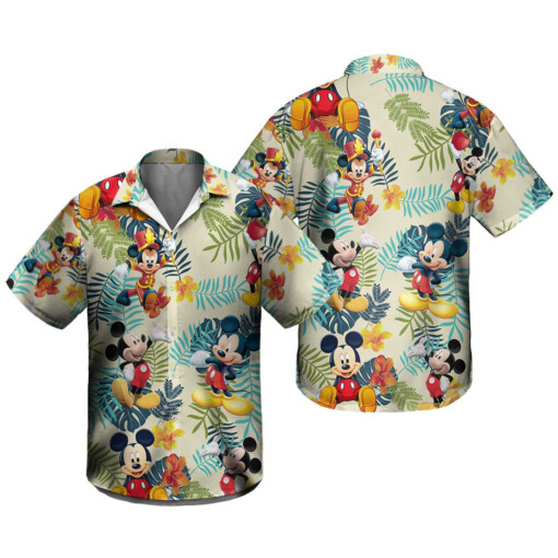 Mickey Aloha 3D All Over Print Tropical Summer Vacation Hawaiian Shirt