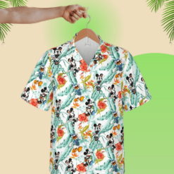 Mickey Minnie Donald Duck Tropical Hawaiian Shirt