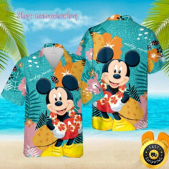 Mickey Mouse Hawaii Aloha Unisex Hawaiian Shirt Beach Tropical Aloha Shirt For Men Women - Dream Art Europa