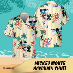 Hot New Aloha Shirt For Men Women Mickey mouse Hawaiian Shirt Summer Shirt Gift Orange