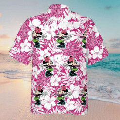 Minnie Floral Pattern Hawaiian Shirt Purple 02 Summer - Dream Art Europa