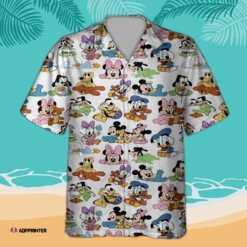 Mouse Seamless Pattern 3D All Print Hawaiian Shirt Hot Summer Aloha Shirt For Men Women