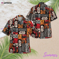 Movie Grid Vintage Star Wars Hawaii Shirt Summer Aloha Shirt For Men Women