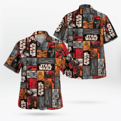 Movie Grid Vintage Star Wars Hawaii Shirt Summer Aloha Shirt For Men Women - Dream Art Europa