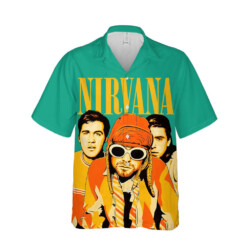 Nirvana Merch Art Rock Music Premium Unique Cuban Shirt Hawaiian Shirt - Dream Art Europa