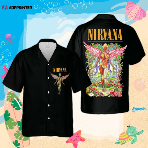 Nirvana Merch In Utero Album Art Cuban Shirt Premium Unique Hawaiian Shirt