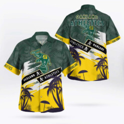 Oakland Athletics Tropical Vintage Hawaii Shirt Summer Aloha Shirt For Men Women - Dream Art Europa