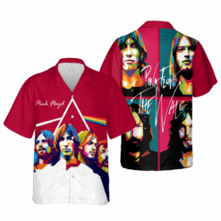 Pink Floyd Members Art Rock Band Cuban Shirt Premium Hawaiian Shirt - Dream Art Europa