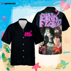 Pink Floyd Merch Poster Music Cuban Shirt Premium Hawaiian Shirt