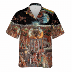 Pink Floyd Merch The Dark Side Of The Moon Poster Rock Music Cuban Shirt Premium Hawaiian Shirt - Dream Art Europa
