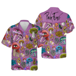 Pink Floyd Mushroom Pattern Rock Music Cuban Shirt Premium Hawaiian Shirt - Dream Art Europa