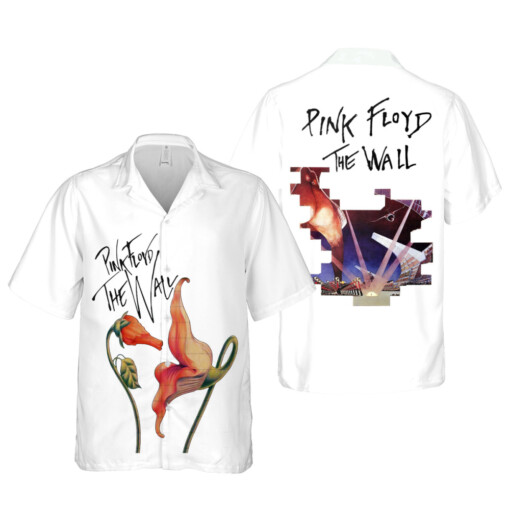 Pink Floyd The Wall Poster Rock Music Cuban Shirt Premium Hawaiian Shirt
