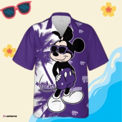 Hot Purple Swag Mickey Mouse Disney Cartoon Hawaiian Shirt
