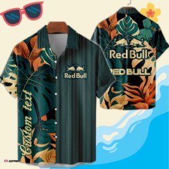 Green Floral Red Bull Vintage Hawaiian Shirt Summer Hot Aloha Shirt For Men Women