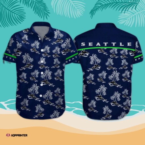 Seattle Hawaiian Shirt Seattle Football Shirt For Men New Summer Aloha Shirt For Men Women
