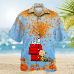 Snoopy 5 Blue Hawaiian Shirt Summer Aloha Shirt For Men Women - Dream Art Europa