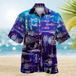 Space Ships Star Wars Galaxy Hawaiian Shirt Summer Aloha Shirt For Men Women - Dream Art Europa