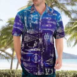 Space Ships Star Wars Galaxy Hawaiian Shirt Summer Aloha Shirt For Men Women - Dream Art Europa