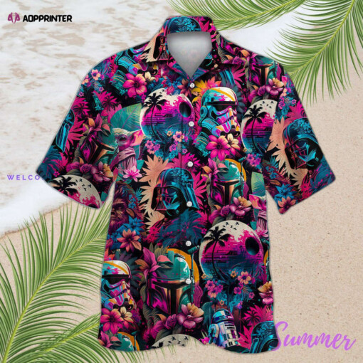 Special Star Wars Synthwave 02 Hawaiian Shirt Summer Aloha Shirt For Men Women