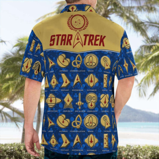 Star Trek Blue Hawaiian Shirt Summer Aloha Shirt For Men Women