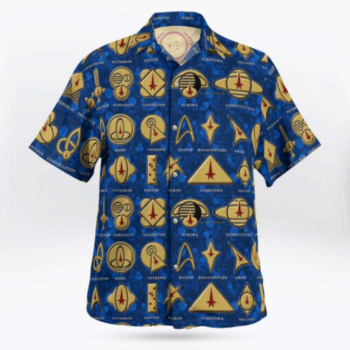 Star Trek Blue Hawaiian Shirt Summer Aloha Shirt For Men Women