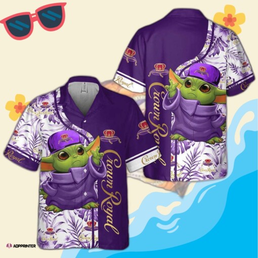 Star Wars Baby Yoda Crown Royal Hawaiian Shirt New Design Aloha Shirt For Men Women