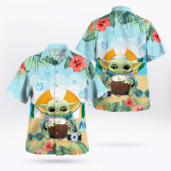 Star Wars Baby Yoda Hawaiian Shirt Summer Aloha Shirt For Men Women - Dream Art Europa
