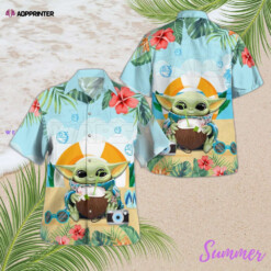 Star Wars Baby Yoda Hawaiian Shirt Summer Aloha Shirt For Men Women